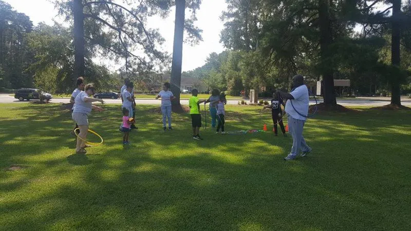 Church members sharing time together