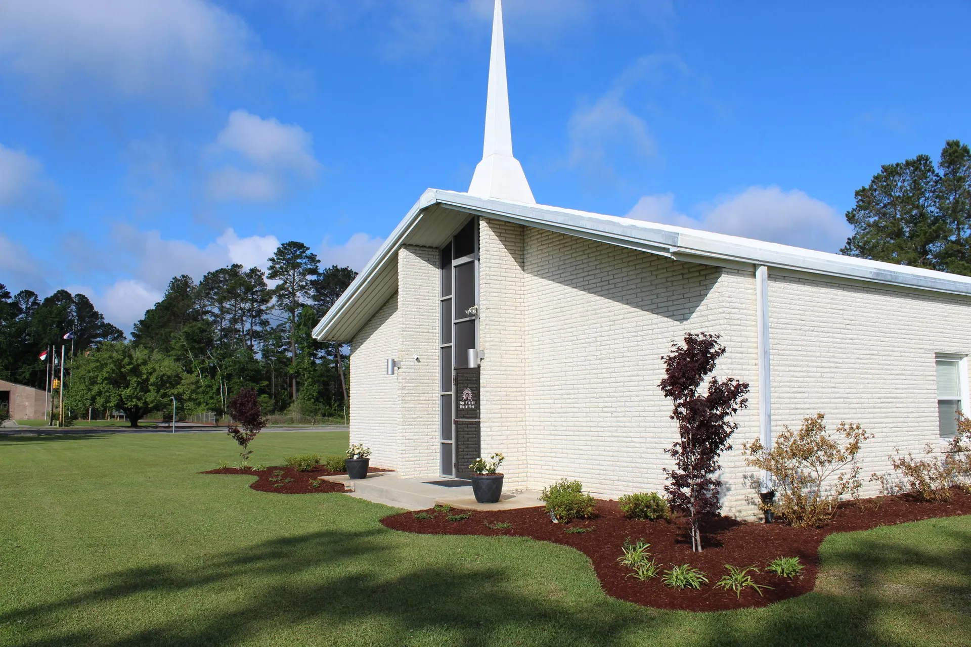 The New Vision Ministries church building in New Bern, North Carolina